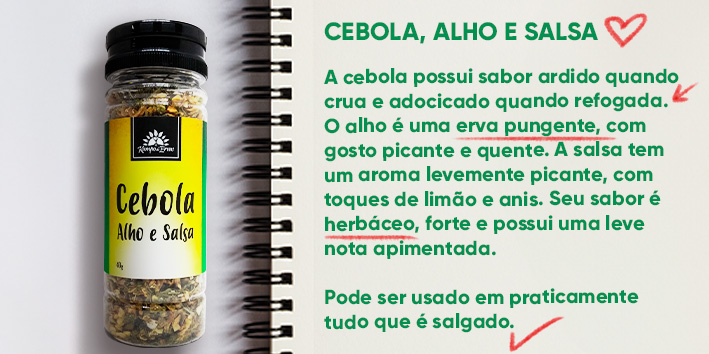 Sabores e saberes - Cebola, alho e salsa 2